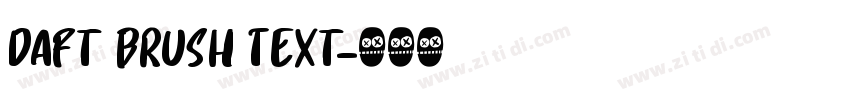 Daft Brush Text字体转换